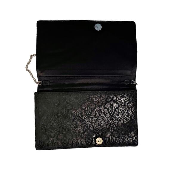 Gianfranco Lotti Damask and Leather Vintage Shoulder Clutch Bag - Picture 3 of 11